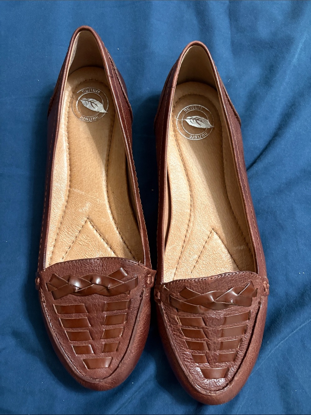 Nurture by Lamaze Chestnut Braided Penny Loafers